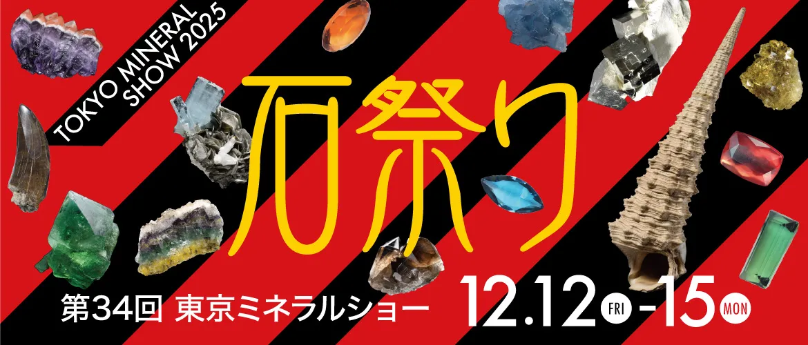 12月12日～15日　東京ミネラルショー　出店のお知らせ